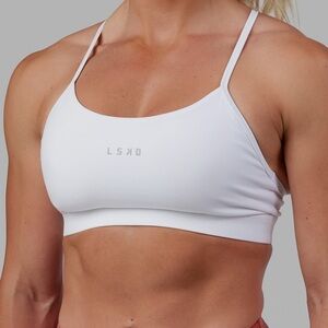 LSKD Lift Sports Bra size small white